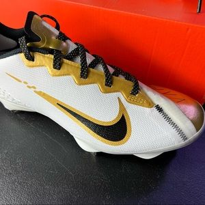 Nike React Vapor Ultrafly Elite 4 WhiteGold Cleats Size 7.5/8/8.5 New Box No Lid